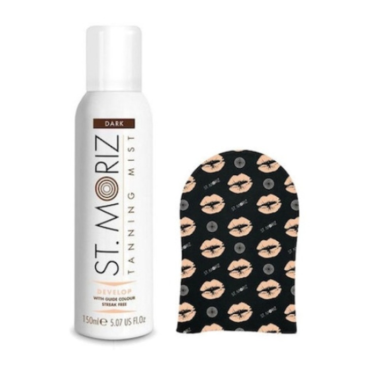 Set Pentru Autobronzare Profesionala St Moriz Cu Spray Dark Si Manusa827