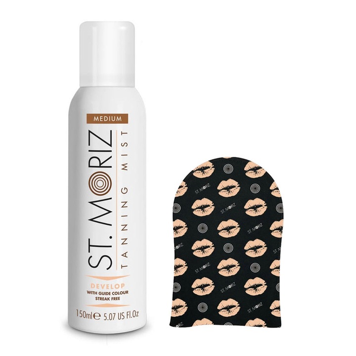 Комплект за тен St Moriz със спрей и ръкавица