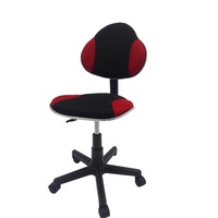 Scaun birou copii, S-114 R, negru+rosu, Textil