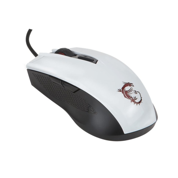 Геймърска мишка MSI CLUTCH GM40, Бял, USB