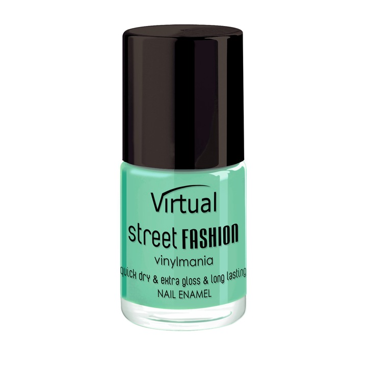 Lac de unghii Virtual Streetfashion, Mint Cocktail 10 ml