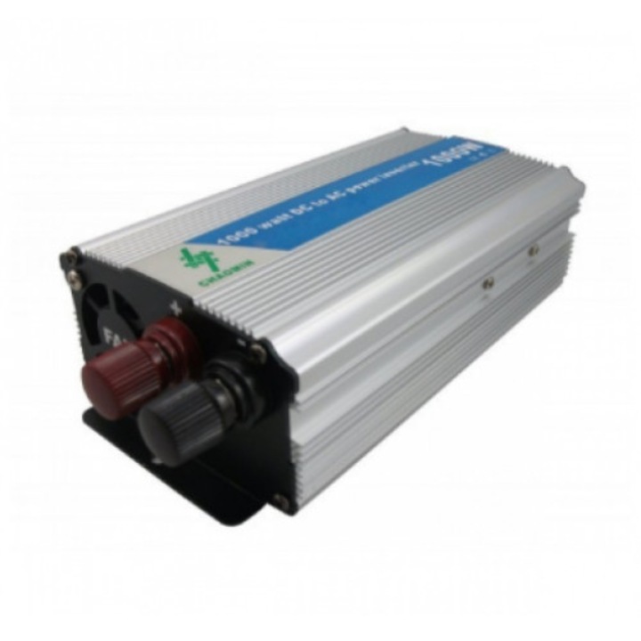 Autóinverter 1000W teljesítménnyel, fémes, iZowe, 12V