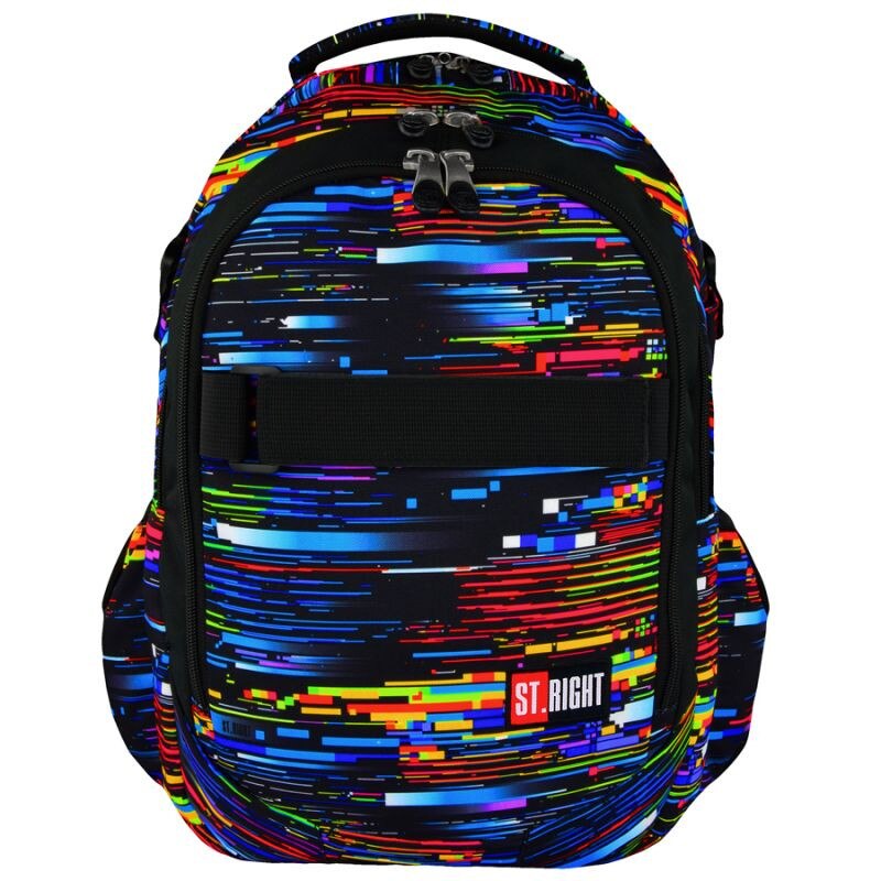 Rucsac Scolar 3 Compartimente St.Right - Steet Beta Stripes