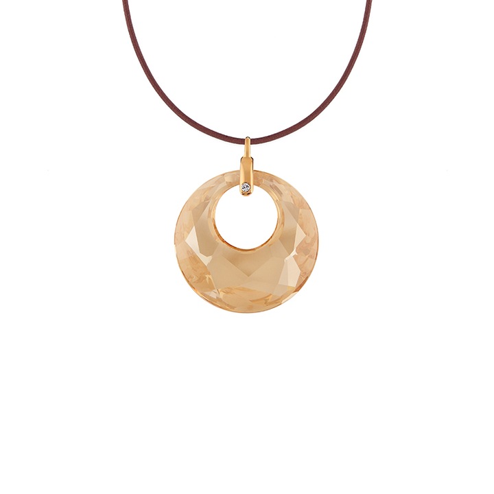 Pandantiv cristal®, metal placat cu aur 24K, Victory