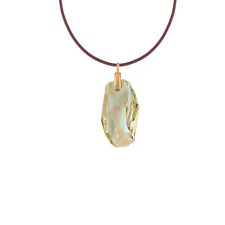 Pandantiv cristal®, metal placat cu aur 24K, Meteordwqfwq