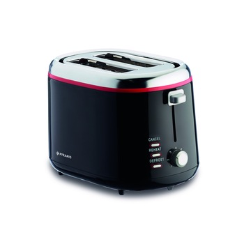 Prajitor de paine Pyramis BRI701, putere 700W, capacitate 2 felii, control electronic, culoare negru Prajitor de paine Pyramis BRI701, putere 700W, capacitate 2 felii, control electronic, culoare negru