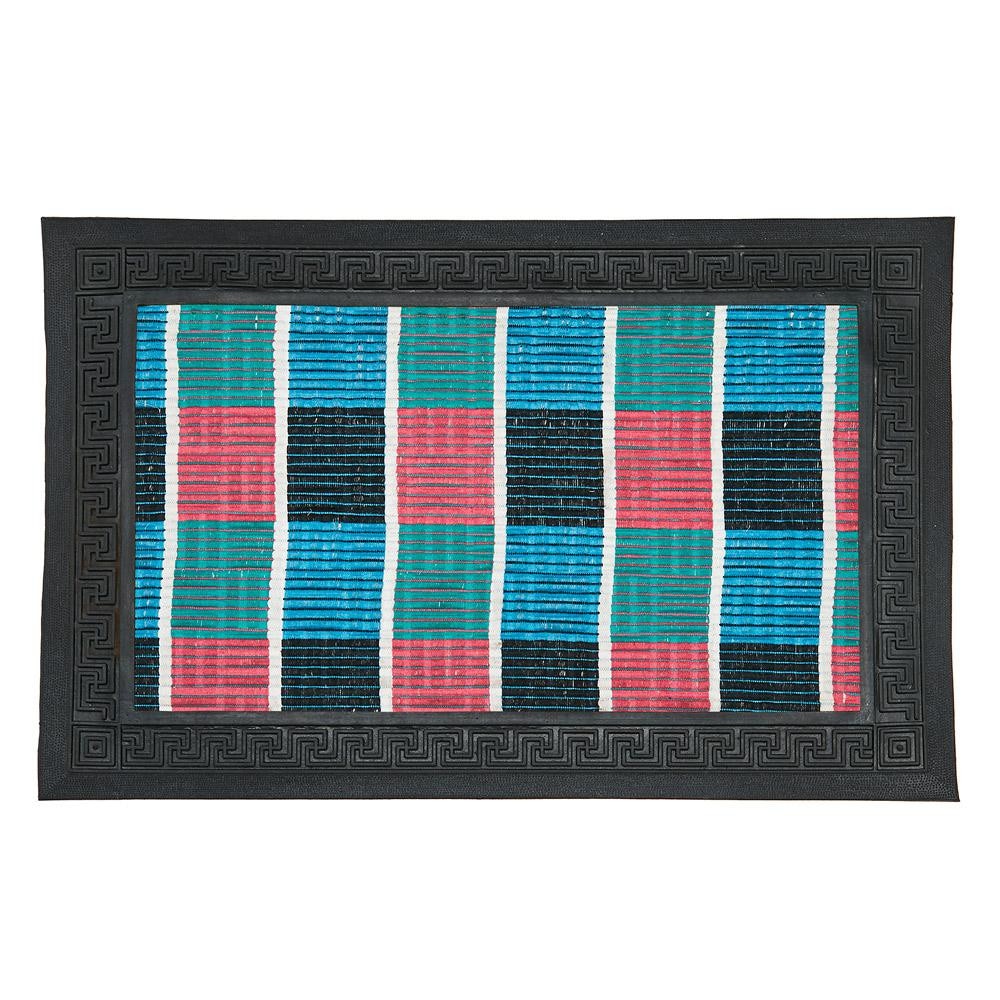 Covoras intrare multicolor 40X60 cm , Cauciuc + Textil