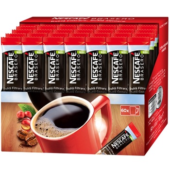 Cafea solubila Nescafe Brasero Stick 60x1.8g Cafea solubila Nescafe Brasero Stick 60x1.8g