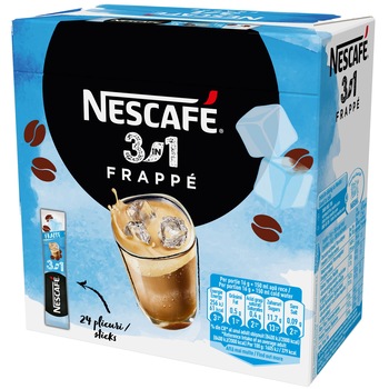 Cafea solubila Nescafe 3in1 Frappe 24x16g Cafea solubila Nescafe 3in1 Frappe 24x16g