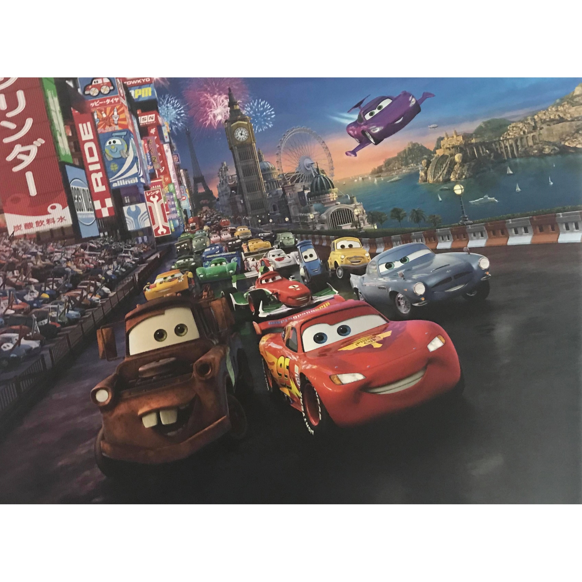 Fototapet , Colectia Komar Disney, Categoria Deluxe , Gama Cars , 4 piese , dimensiuni 254x184 cm , 4-401
