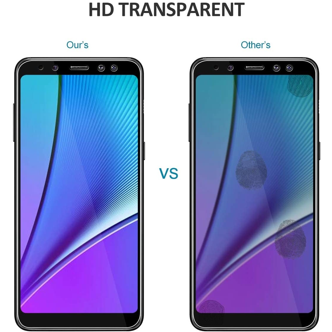 Folie sticla Joyshell, compatibila cu Samsung Galaxy A6 2018 cu sticla securizata Asahi Japonia, Protectie Premium 2.5D, ce acopera tot ecranul, Joyshell, negru