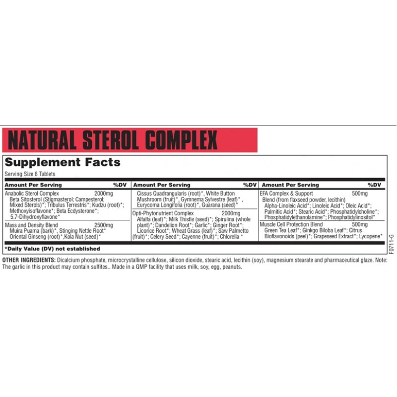 Natural Sterol Complex 120 pastile, Universal Nutrition - eMAG.ro