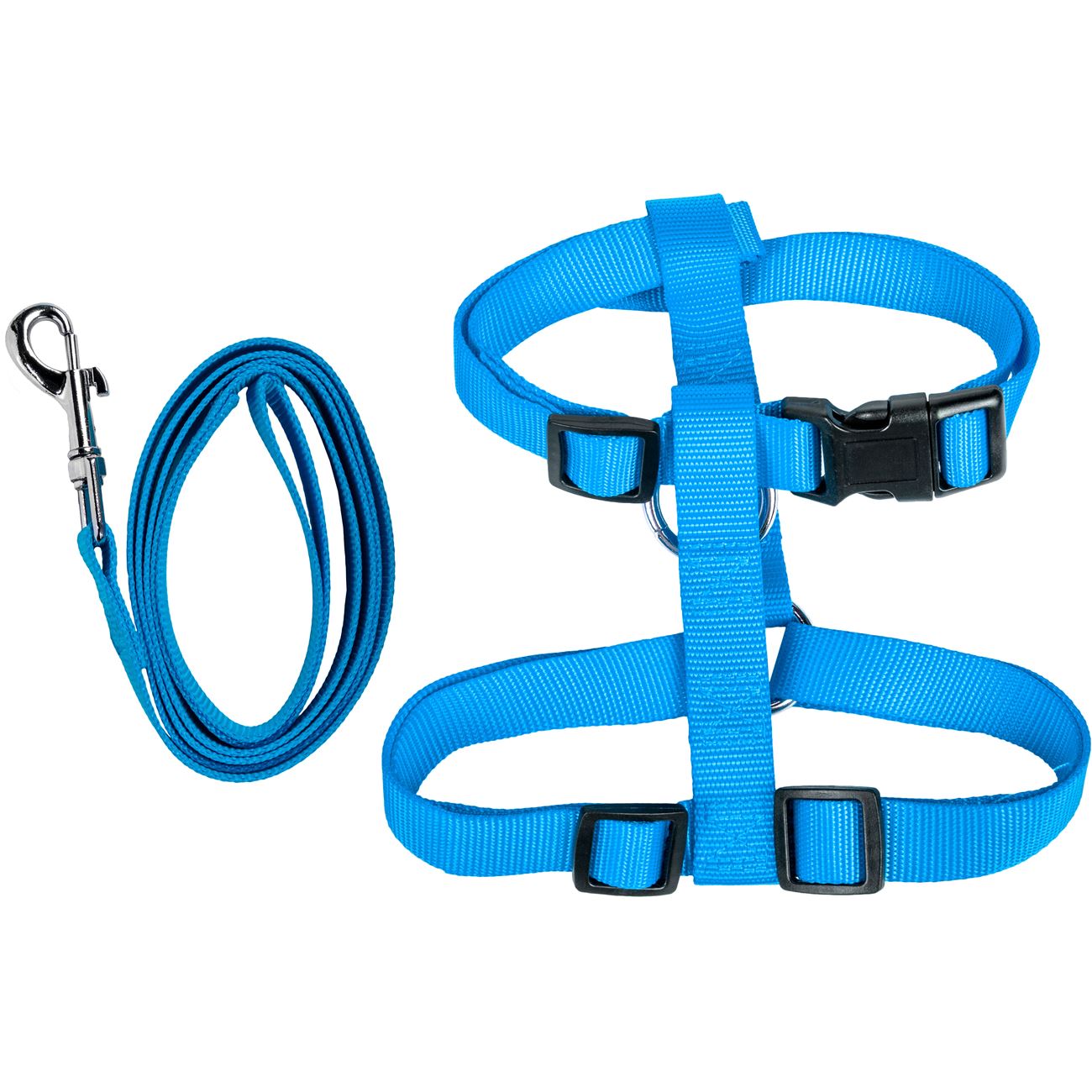 Ham cu lesa iMK™, Pentru Caini , 120x2 cm, Albastru + Cadou SUPORT card telefon