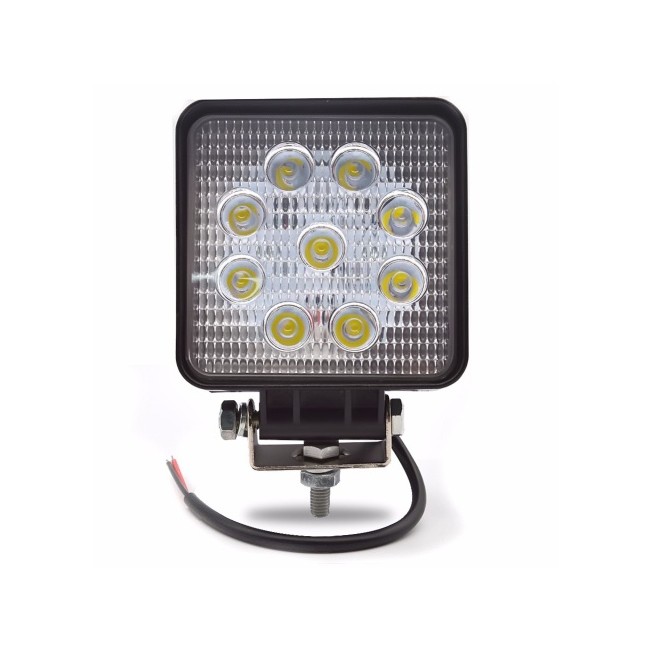 Proiector LED Lucru/ Santier/ Offroad Patrat Lumina Flood 27W