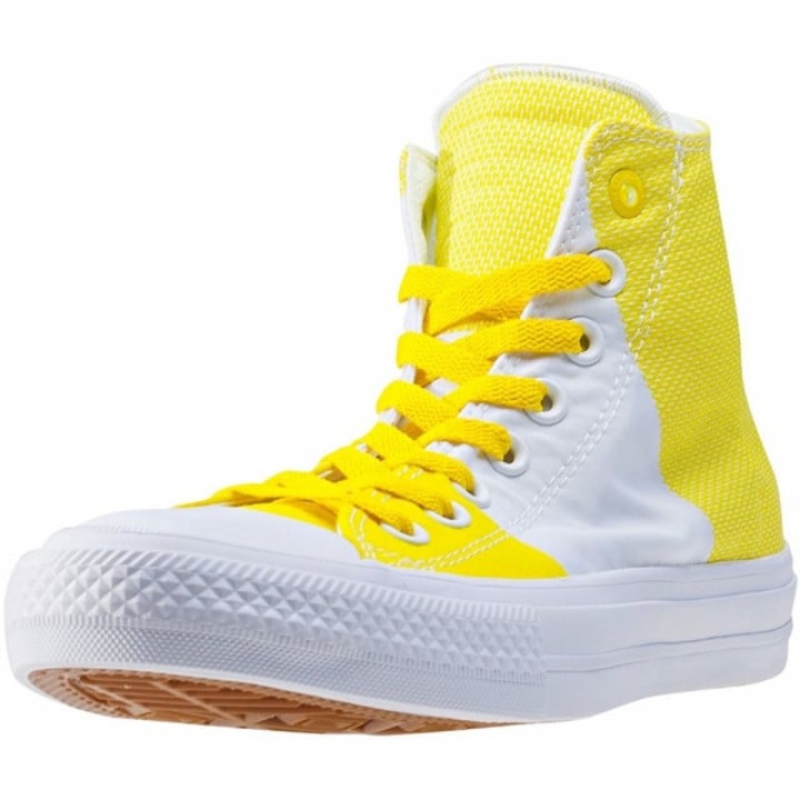 Pantofi sport Converse Chuck Taylor All Star II Hi pentru femei, galben/alb, 36,5