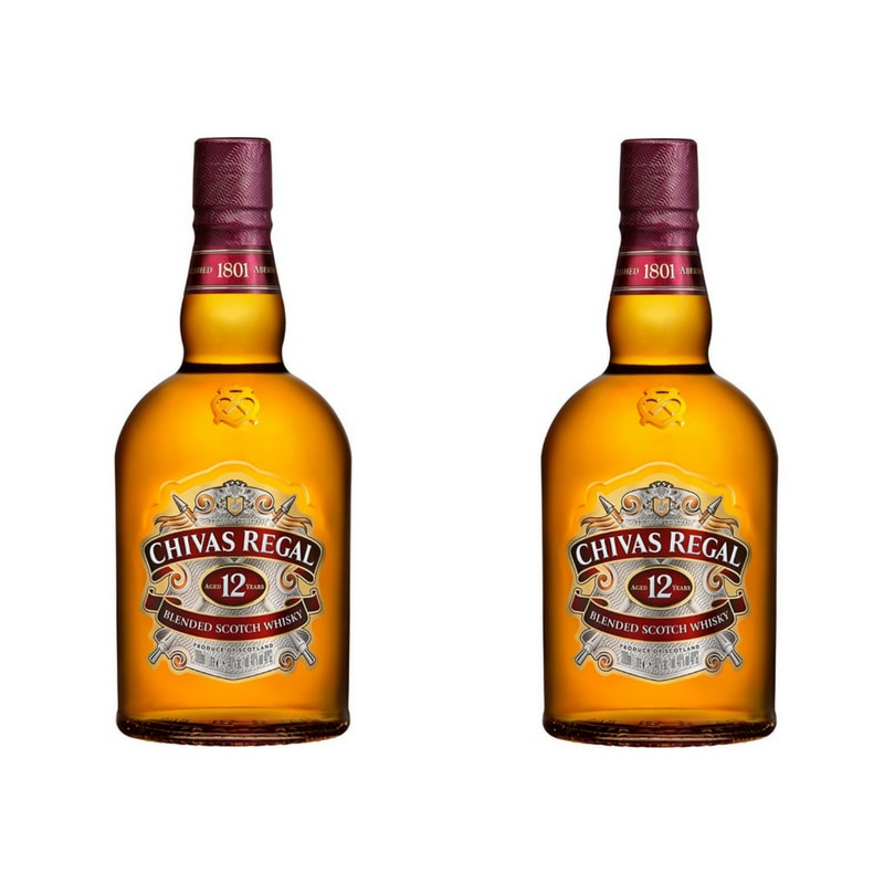 robot caustic Condense Whisky Chivas Regal 12 ani 40% set doua sticle - 700 ml - eMAG.ro