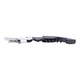 Tirbuson profesional din inox cu strat de teflon, 12,5 cm, Argintiu/Negru