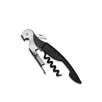 Tirbuson profesional din inox cu strat de teflon, 12,5 cm, Argintiu/Negru Tirbuson profesional din inox cu strat de teflon, 12,5 cm, Argintiu/Negru