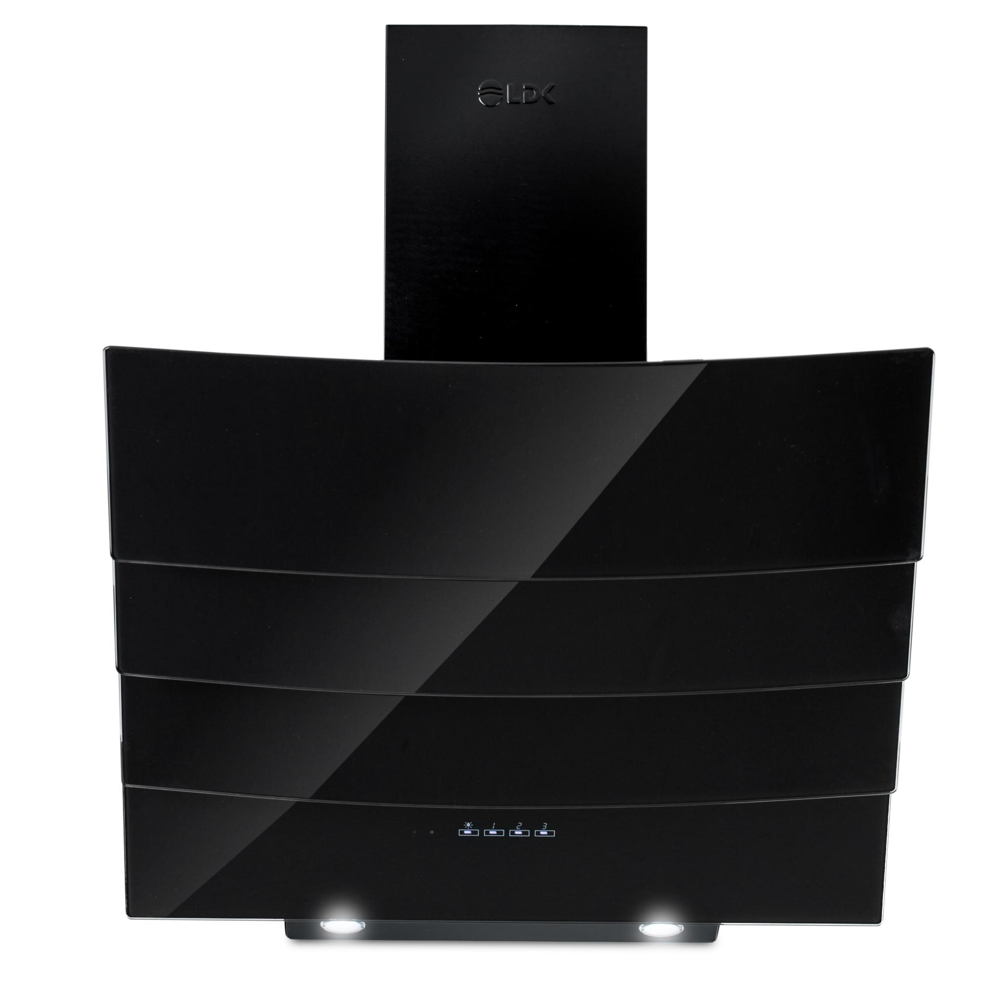 Hota LDK MOD 3004 Black 60, Putere de absorbtie 650 mc/h, 1 motor, 60 cm, Negru