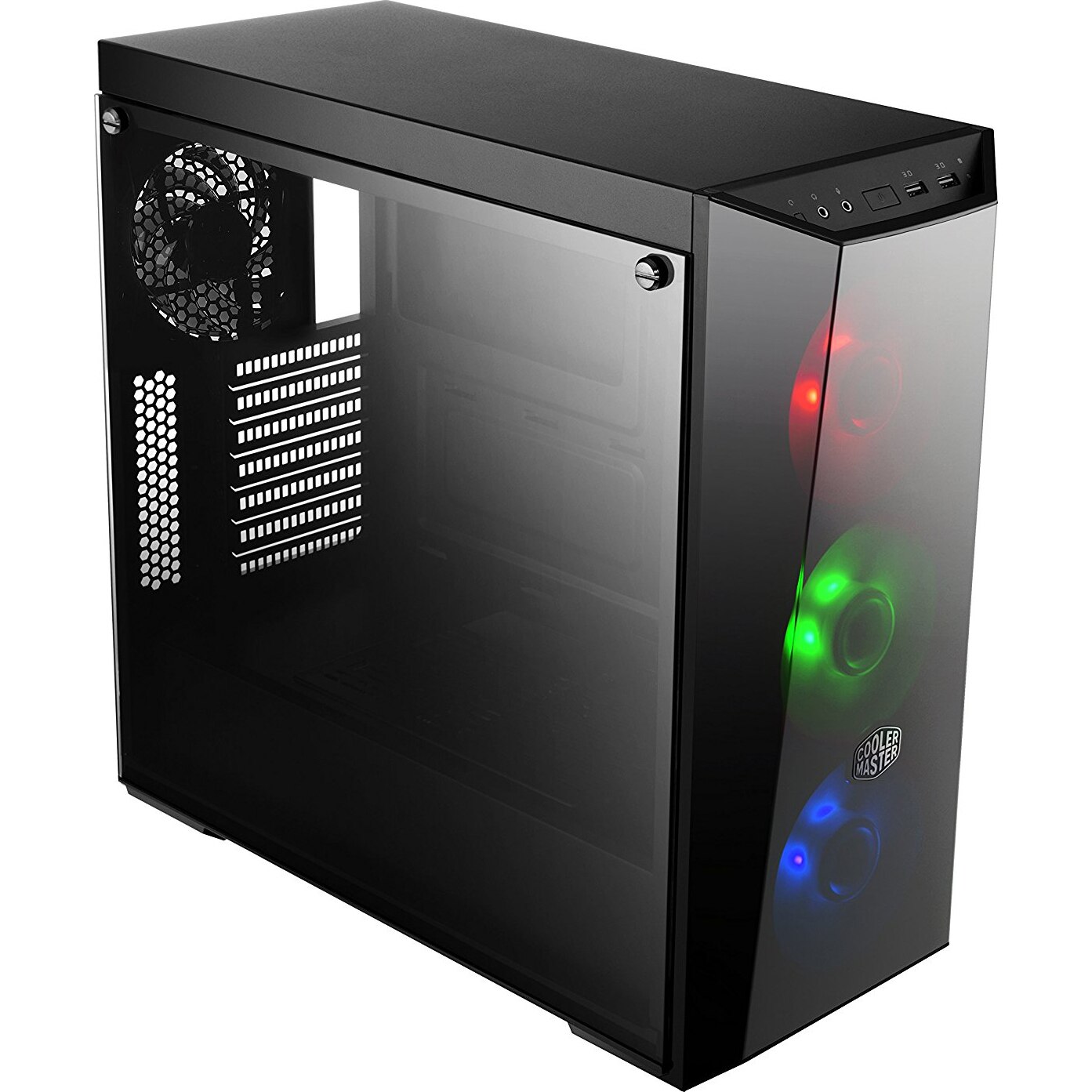 Carcasa Cooler Master MasterBox Lite 5 RGB, w/ controller, Negru, fara sursa