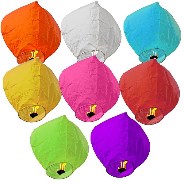 Pachet 20 Lampioane colorate zburatoare