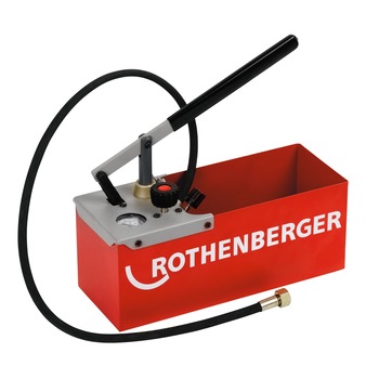 Pompa testare presiune instalatii Rothenberger TP25, presiune maxima 25 Bar Pompa testare presiune instalatii Rothenberger TP25, presiune maxima 25 Bar