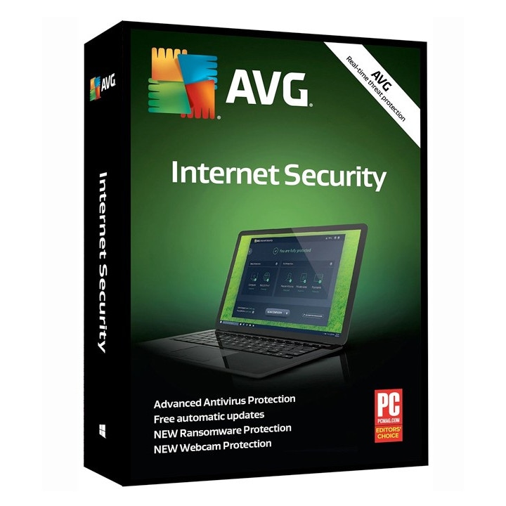 AVG Internet Security, AVG, 2 PC Elektronikus Licenc, 1 ÉV, Otthonra