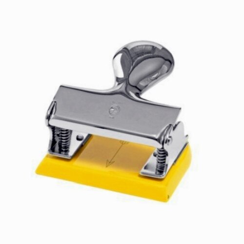 Perforator de lux El Casco M-200 CJ, finisaj crom / galben