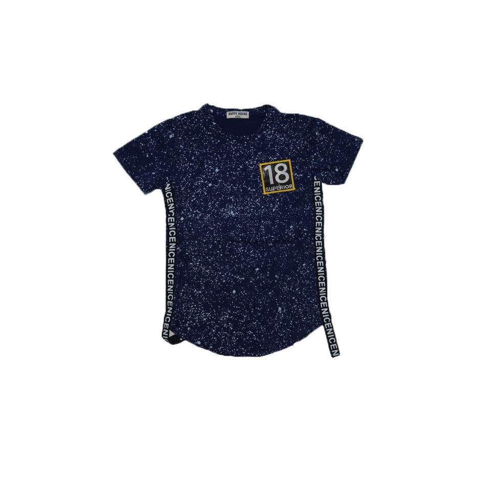 Tricou maneca scurta baieti Happy House HB-19312, Bleumarin, 140