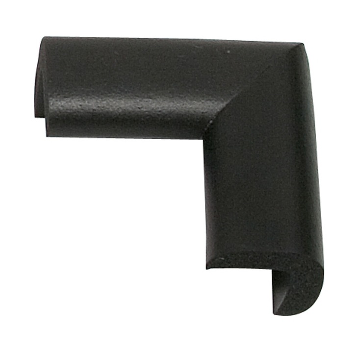 Protectie colturi mobila, negru, 18mm