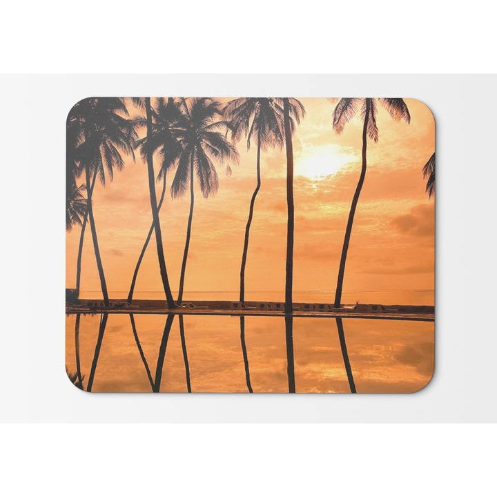 ΠΠΎΠ΄Π»ΠΎΠΆΠΊΠ° Π·Π° ΠΌΠΈΡΠΊΠ° Palm Tress Sunset Coast Resort Hd - 21,5 X 27 X 0,3 cm