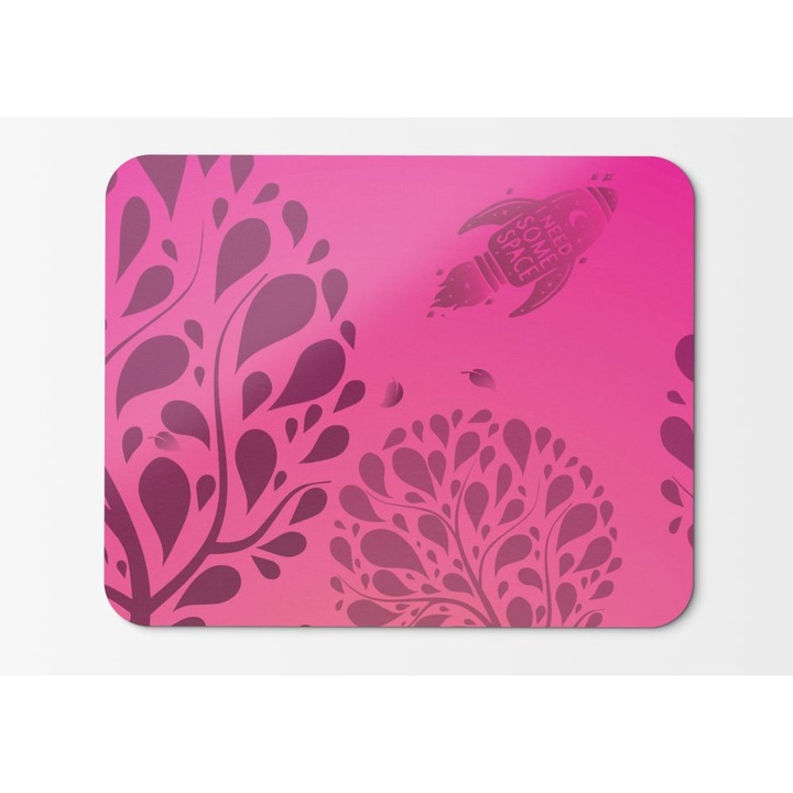 Mouse Pad Rocket Trees Moon Pin - 21,5 X 27 X 0,3 cm