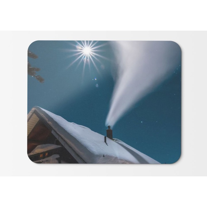 Egérpad Snow Smoke House Moon Hd - 21,5 x 27 x 0,3 cm