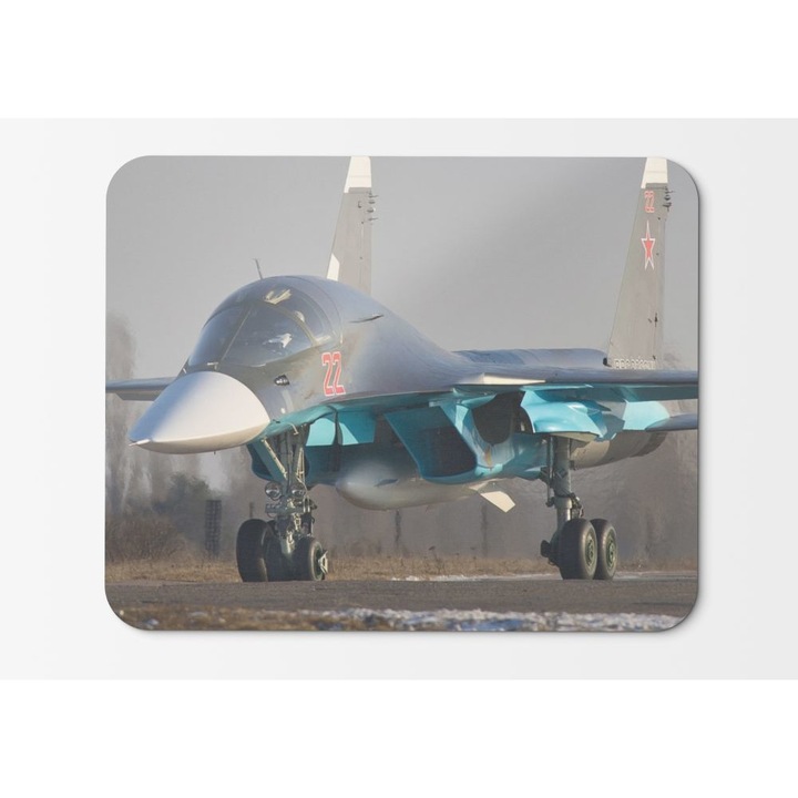Egérpad Sukhoi Su Russian Fighter Bomber Strike Fighter - 21,5 x 27 x 0,3 cm