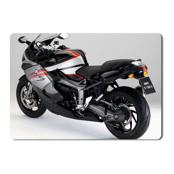 Mouse Pad Back Side View Of A Bmw K1300S - 21.5 X 27 X 0.3cm