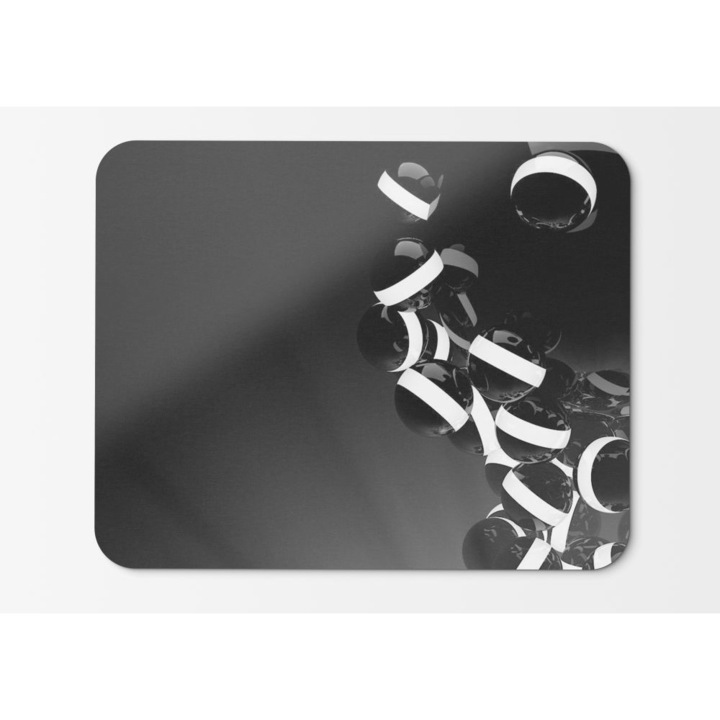Fénybe hulló fekete-fehér egérpad – 21,5 x 27 x 0,3 cm