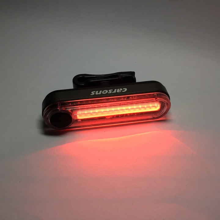 Stop LED reincarcabil USB, 5 moduri luminare, 100 lumen, argintiu