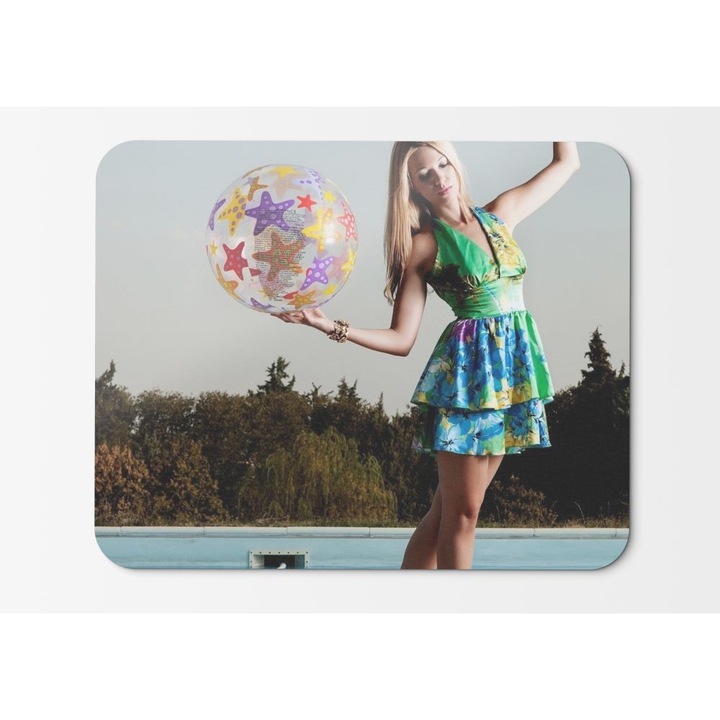 Mouse Pad Blonde By The Pool - 21,5 X 27 X 0,3 cm