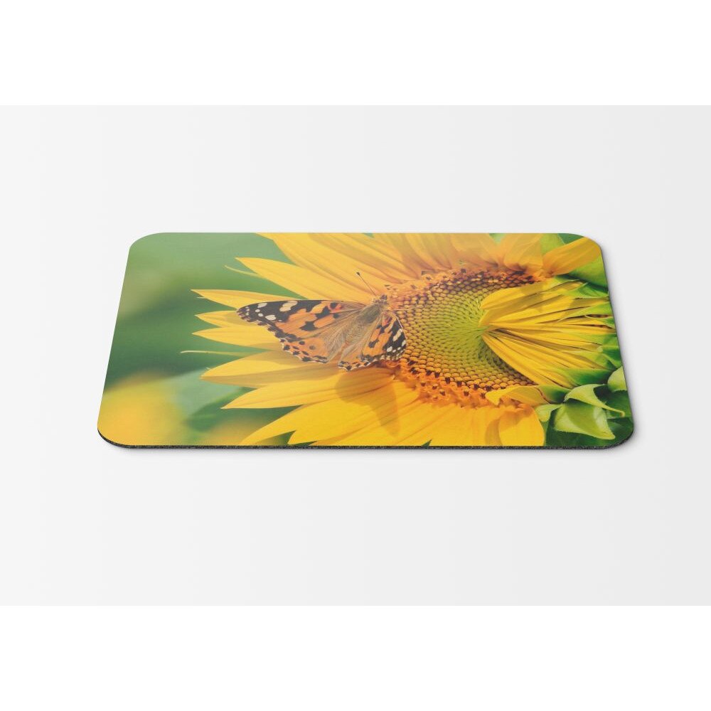Mouse Pad Butterfly On The Sunflower - 21.5 X 27 X 0.3cm - eMAG.ro