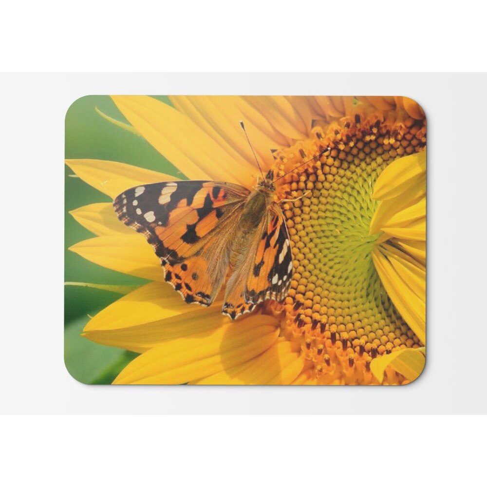 Mouse Pad Butterfly On The Sunflower - 21.5 X 27 X 0.3cm - eMAG.ro