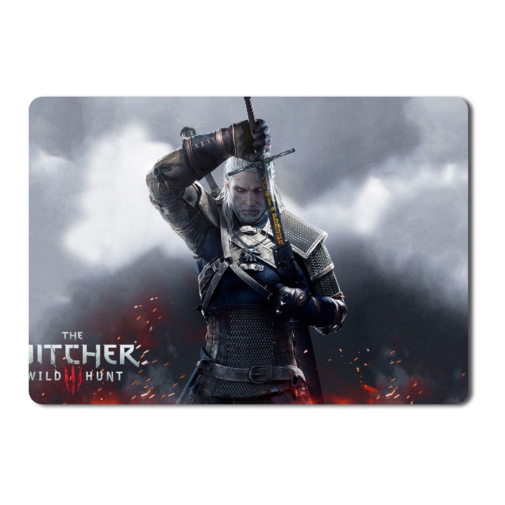 Подложка за мишка Geralt In The Burning Village The Witcher 3 Wild Hunt - 21,5 X 27 X 0,3 cm