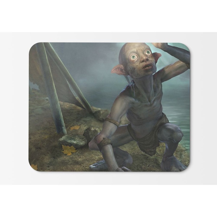 Egy gyűrűt tartó Gollum egérpad A Gyűrűk Ura - 21,5 x 27 x 0,3 cm