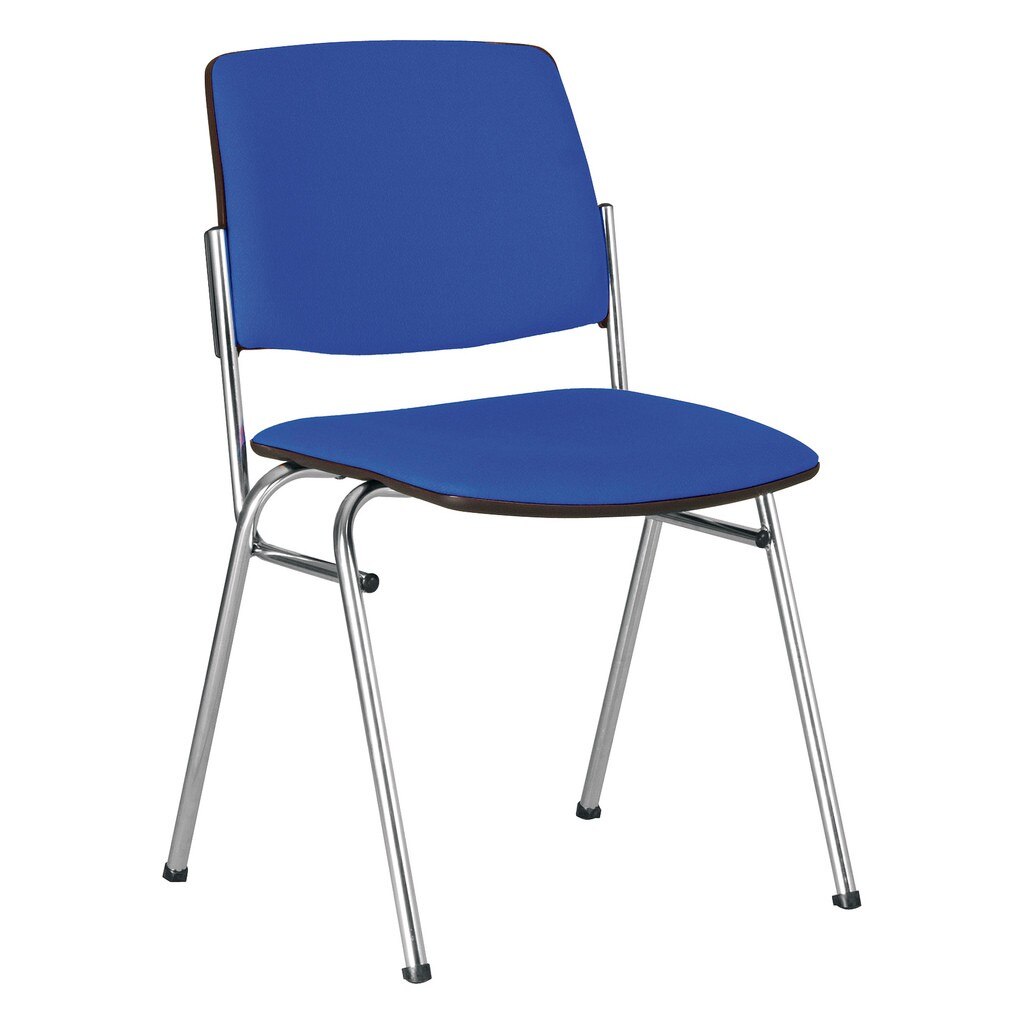 Scaun vizitator ISIT CHROME, Safir stofa fiji