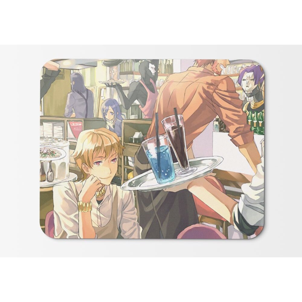 Mouse Pad Happy Fate Zero Characters In The Bar - 21.5 X 27 X 0.3