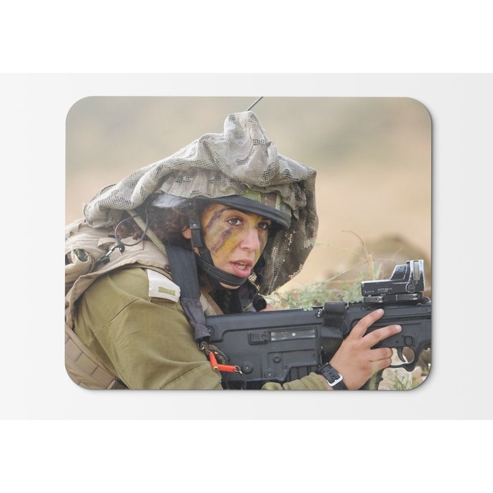 Mouse Pad Soldier Woman - 21,5 X 27 X 0,3 cm