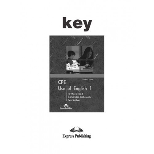 CPE Use of English 1 Key