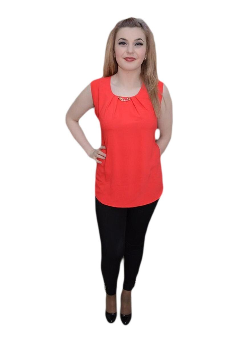 Bluza simpla, culoare rosie, D&J Exclusive, Rosu