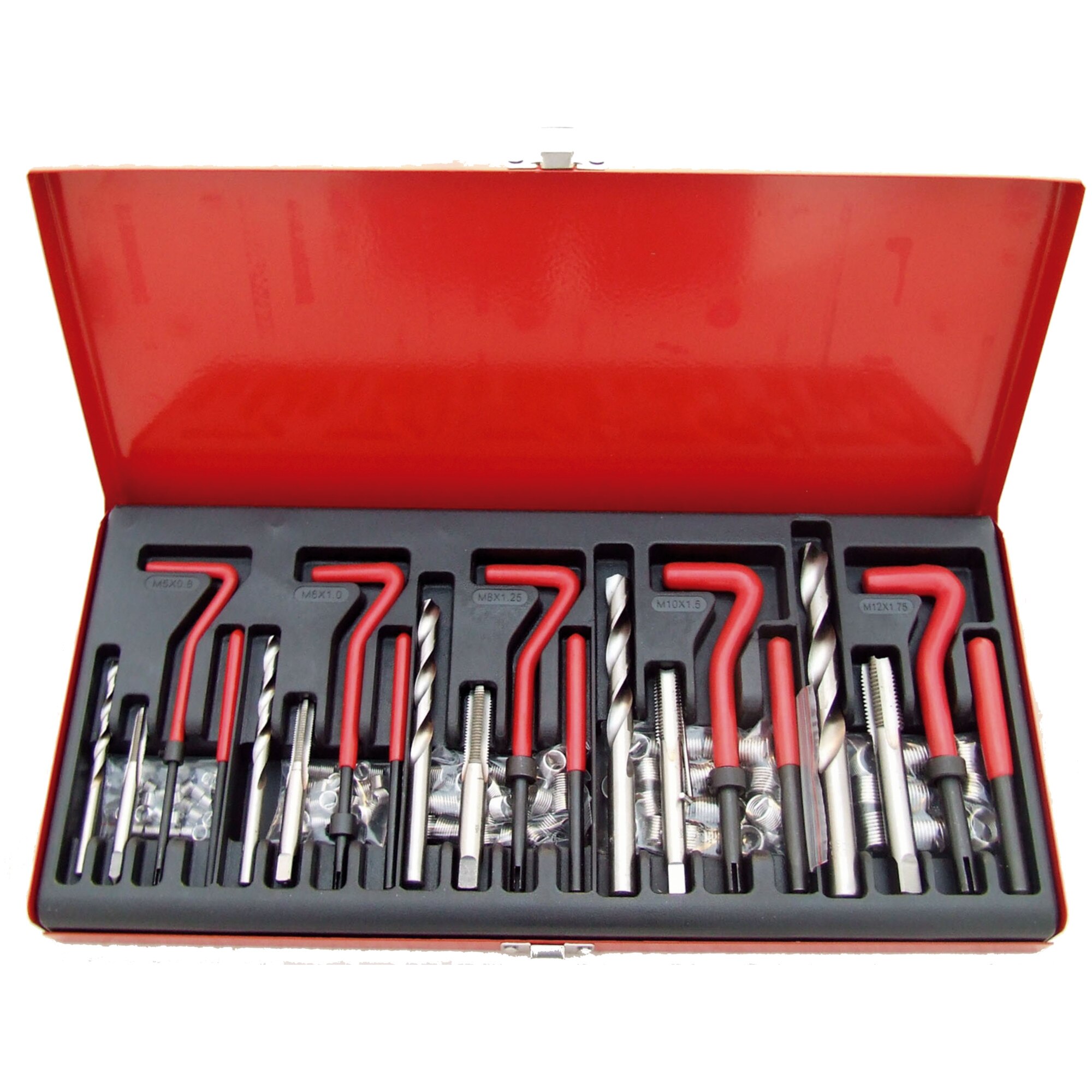 Trusa pentru montat filete din otel 80 piese