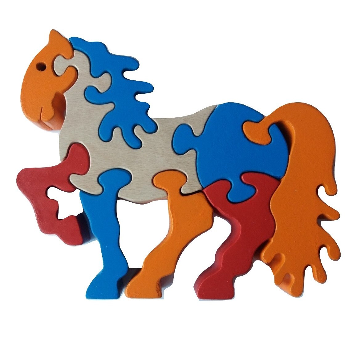 Puzzle cal din lemn masiv