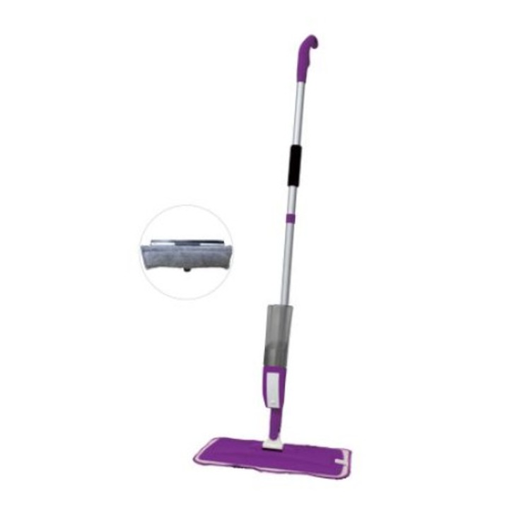 Spray mop Grunberg - GR468 mov - 2 in 1 - cu racleta pentru geamuri